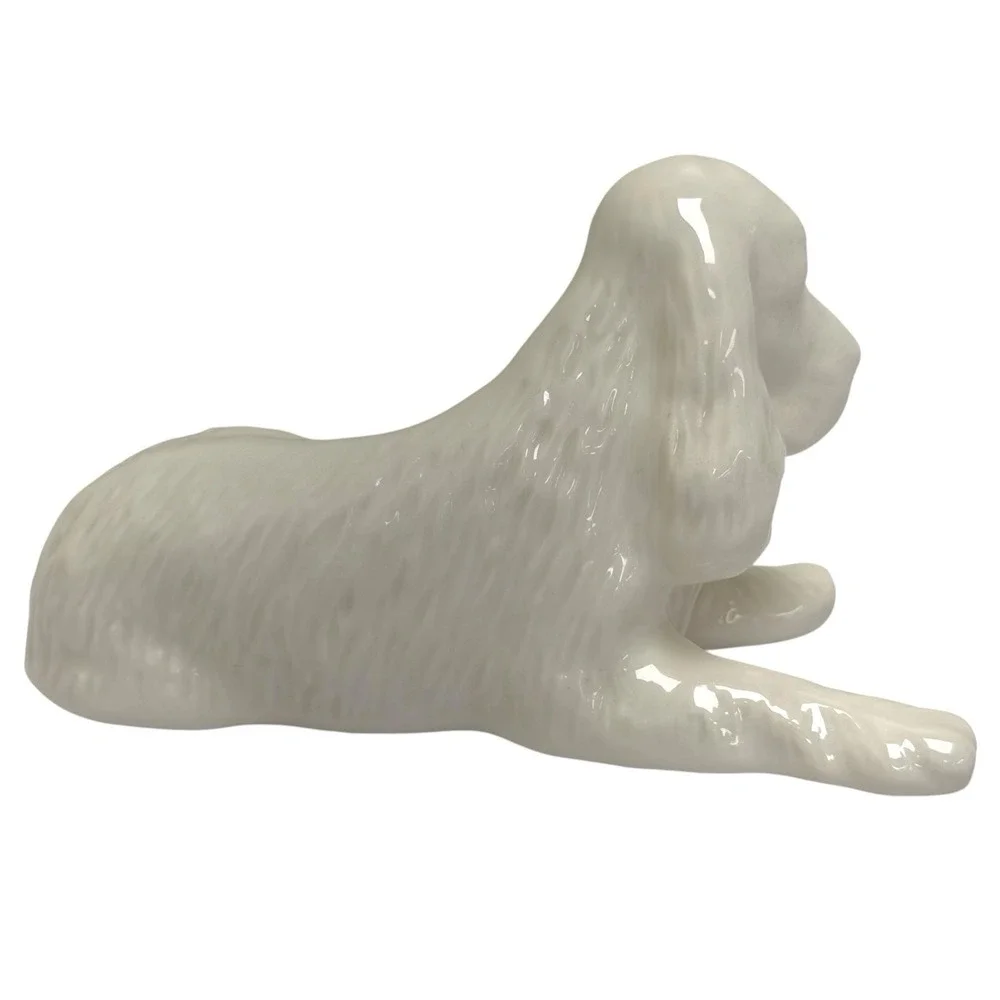 Vintage Donegal Parian‎ China Spaniel Dog Puppy Figurine 1980s Made In Ireland
